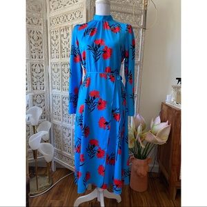 NWT River Island floral print high neck midi dress